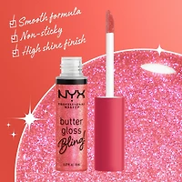 Butter Gloss Bling Lip Gloss, Non- Sticky High Shine, Universally Flattering