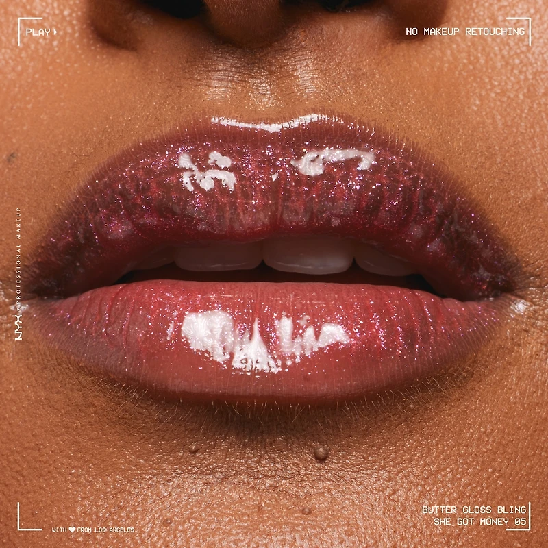 Butter Gloss Bling Lip Gloss, Non- Sticky High Shine, Universally Flattering