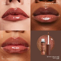 Butter Gloss Bling Lip Gloss, Non- Sticky High Shine, Universally Flattering