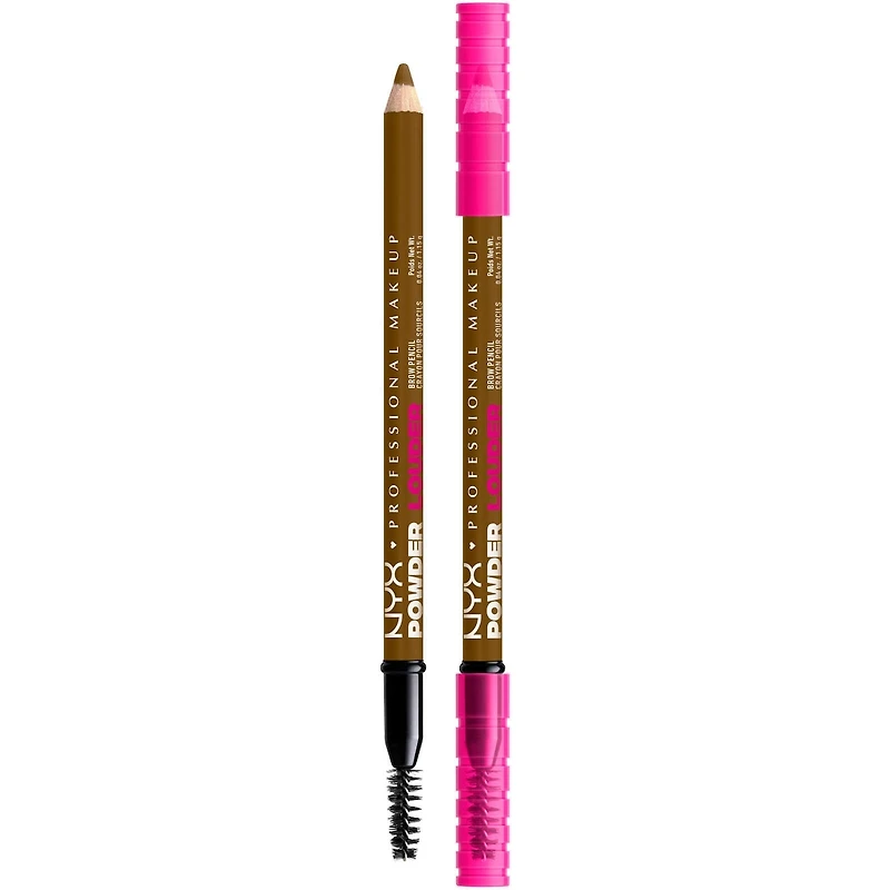 Powder Louder, Brow Pencil, 12HR Wear, Buildable Thickening Micro-Fibers, Soft Matte Pigments, Natural Look, Vegan Formula