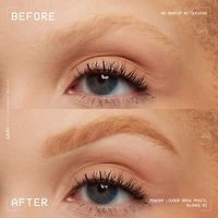 Powder Louder, Brow Pencil, 12HR Wear, Buildable Thickening Micro-Fibers, Soft Matte Pigments, Natural Look, Vegan Formula