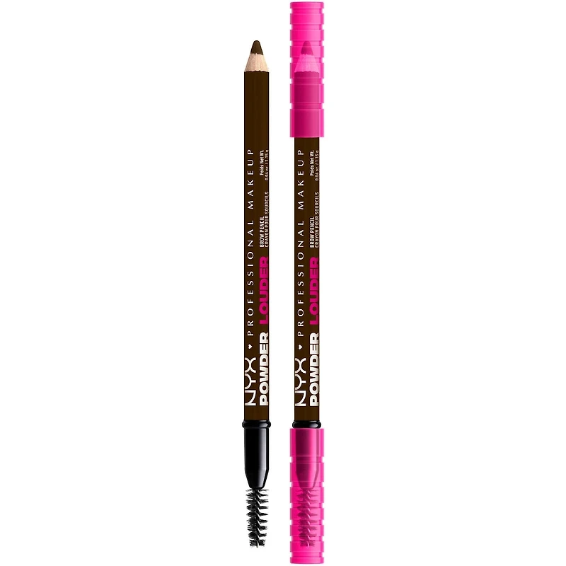 Powder Louder, Brow Pencil, 12HR Wear, Buildable Thickening Micro-Fibers, Soft Matte Pigments, Natural Look, Vegan Formula