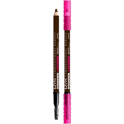 Powder Louder, crayon pour sourcils, tenue de 12 heures, microfibres épaississantes modulables, pigments doux et mats, sourcils naturels, formule végan
