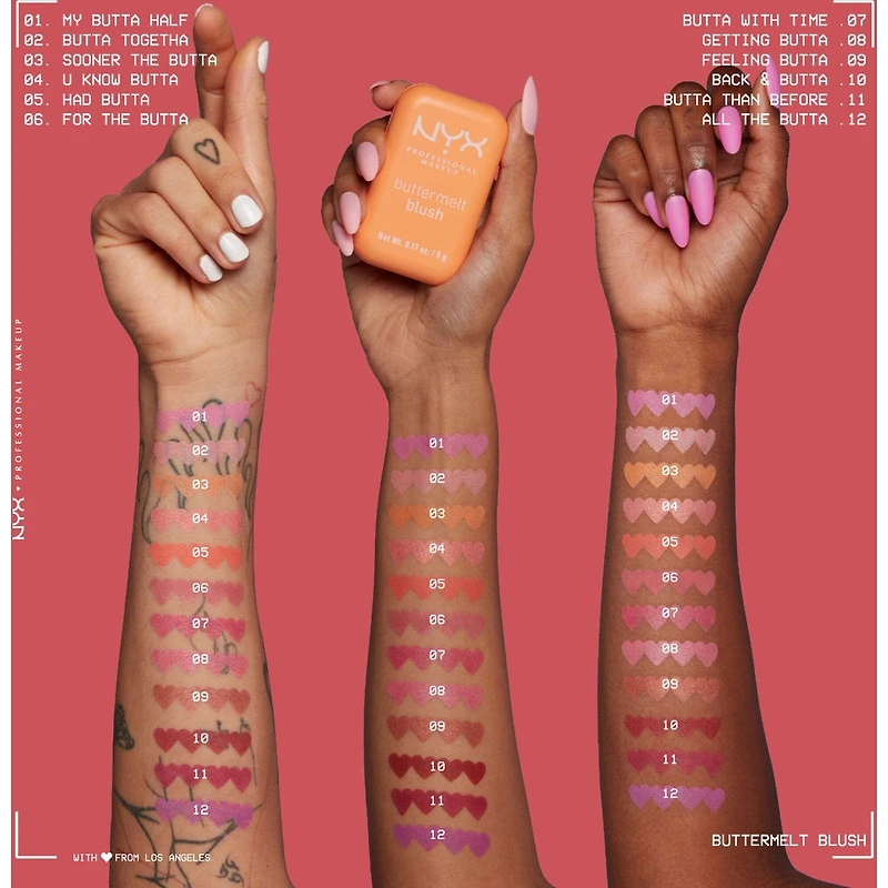 Buttermelt Blush, Buttery Soft Powder Up to 12 H Wear, Fade & Transfer Resistant