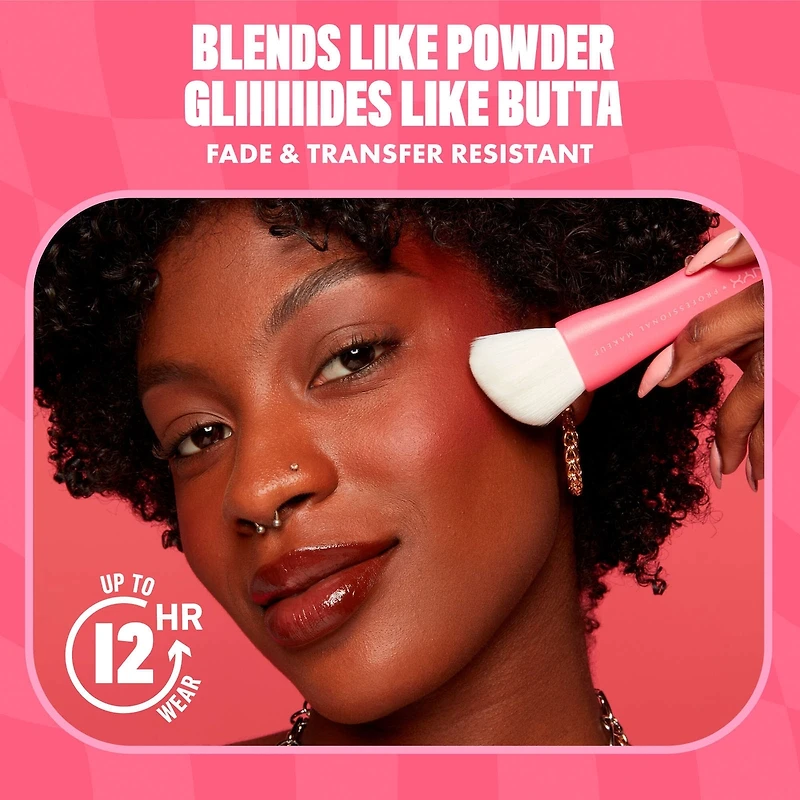 Buttermelt Blush, Buttery Soft Powder Up to 12 H Wear, Fade & Transfer Resistant