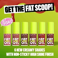 Fat Oil Lip Drip, Gloss, 12 HR Hydration, Non-sticky, High Shine Finish, Comfortable wear, Vegan Formula