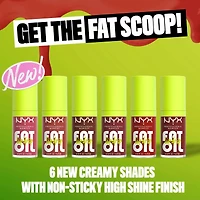 Fat Oil Lip Drip, Gloss, 12 HR Hydration, Non-sticky, High Shine Finish, Comfortable wear, Vegan Formula