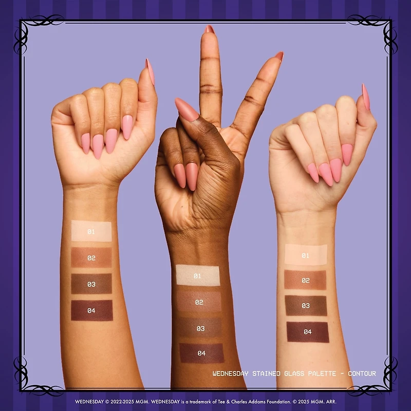 Wednesday Stained Glass Contour Palette