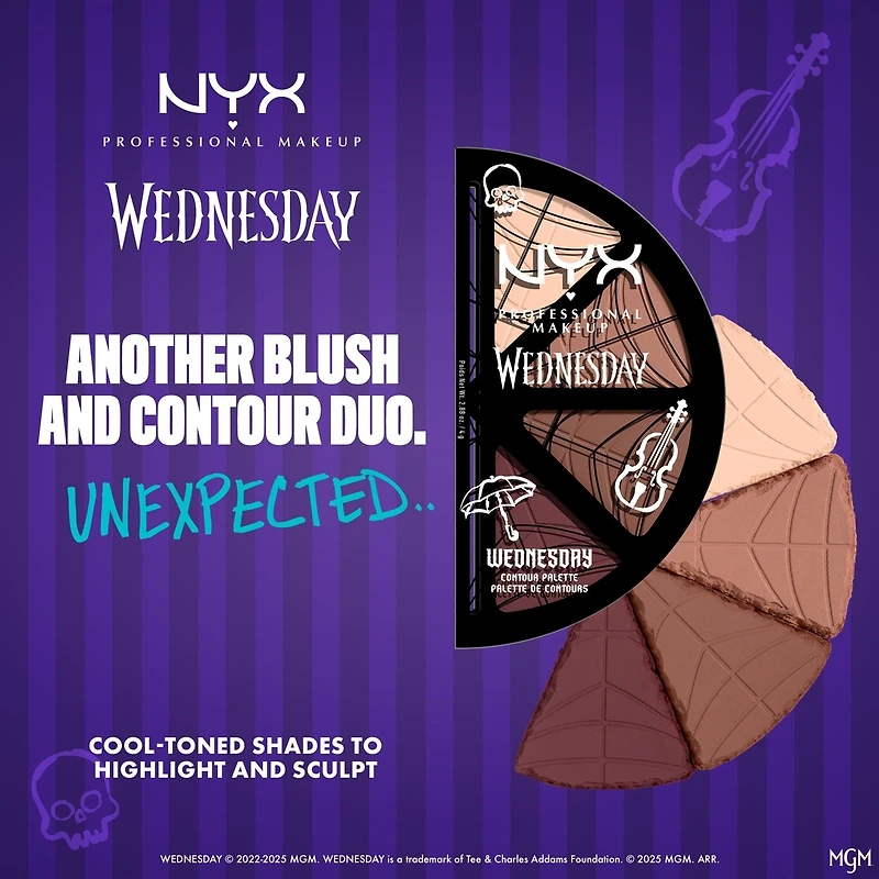 Wednesday Stained Glass Contour Palette