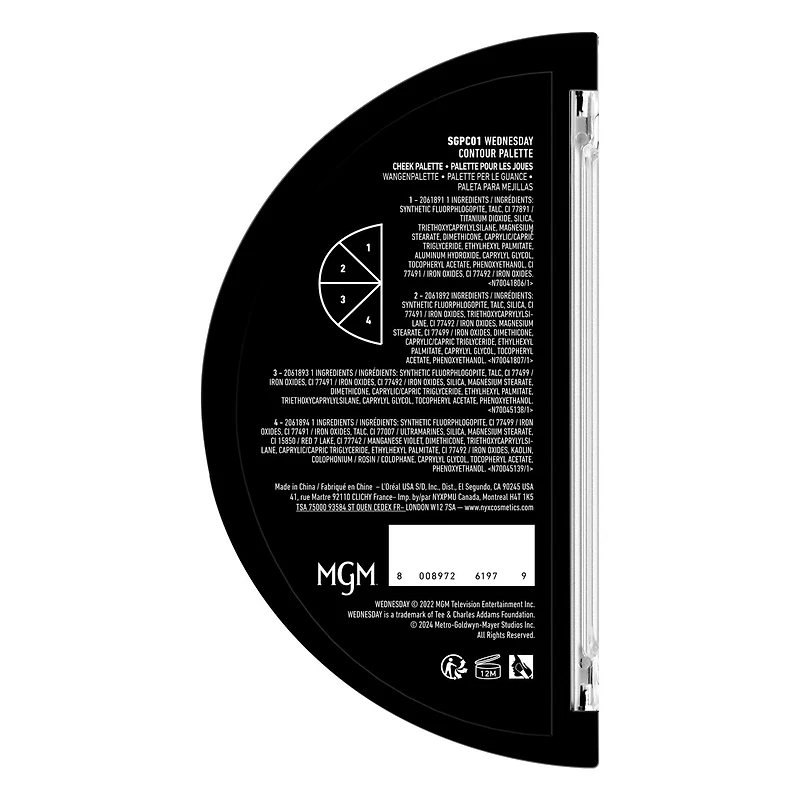 Wednesday Stained Glass Contour Palette