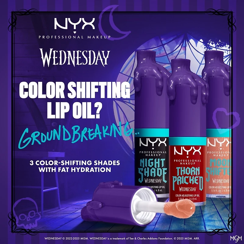 Wednesday Colour-Shifting Lip Oil