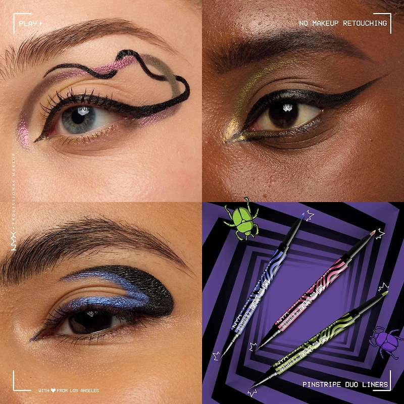 Beetlejuice Pin Stripe Duo, Dual ended Eyeliner