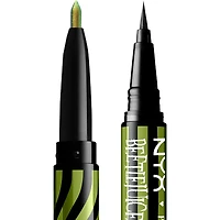 Ligneurs duo Beetlejuice Pin Stripe, Ligneurs double embout noir et chrome
