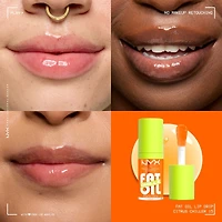 Fat Oil Lip Drip, Gloss, 12 HR Hydration, Non-sticky, High Shine Finish, Comfortable wear, Vegan Formula