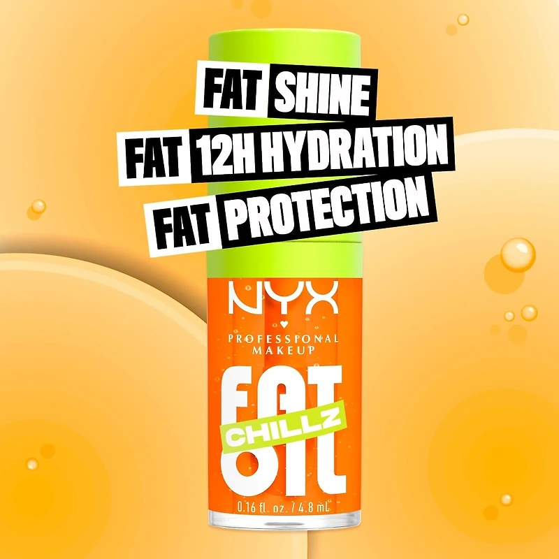 Fat Oil Lip Drip, Gloss, 12 HR Hydration, Non-sticky, High Shine Finish, Comfortable wear, Vegan Formula