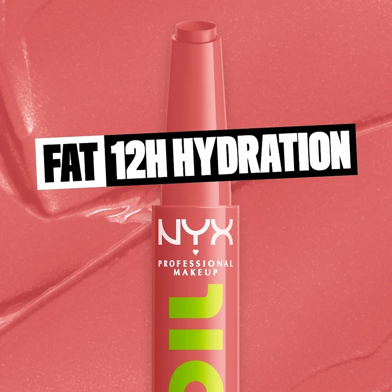 Baume brillance Fat Oil Slick Click, format bâton, Infusé d'huiles nourissantes, Fini haute