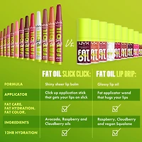 Baume brillance Fat Oil Slick Click, format bâton, Infusé d'huiles nourissantes, Fini haute