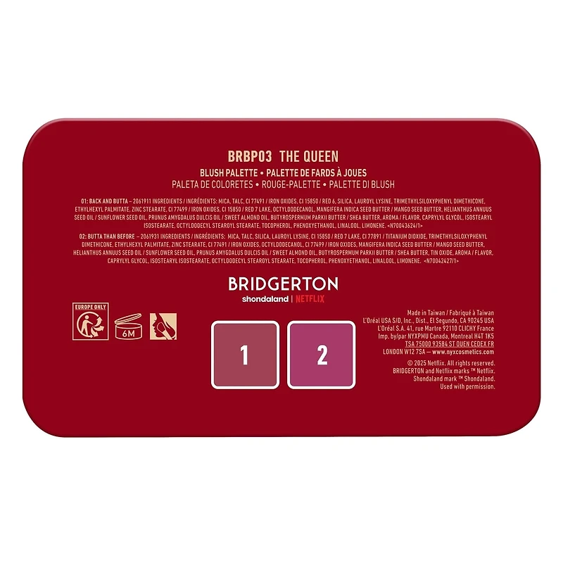 Bridgerton Royal Blush Palette