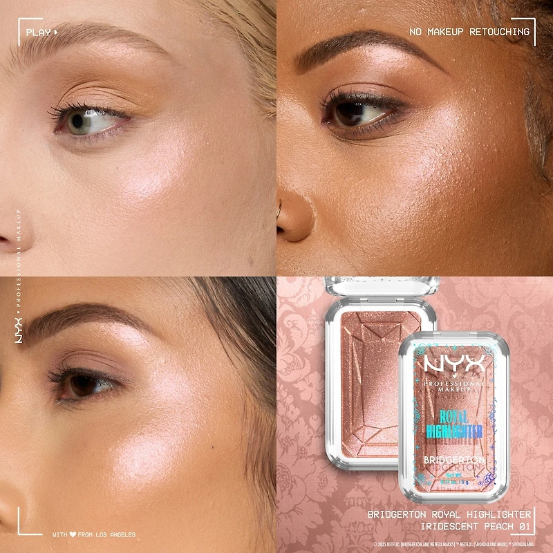 Bridgerton Royal Highlighter Iridescent Peach
