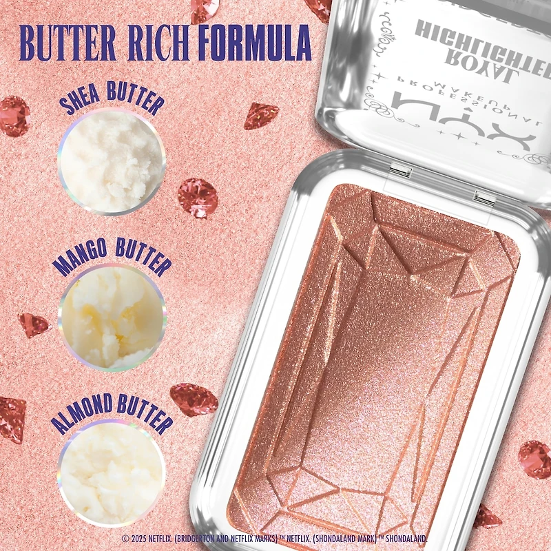 Bridgerton Royal Highlighter Iridescent Peach