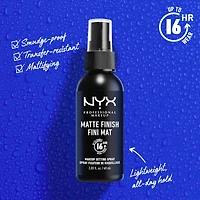 Makeup Setting Spray, Long lasting, Matte Finish