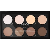 Palette professionnelle pour illuminer et accentuer les contours, Poudres contours, Formule végétalienne