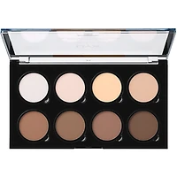 Palette professionnelle pour illuminer et accentuer les contours, Poudres contours, Formule végétalienne