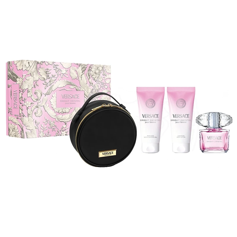 Coffret Versace Bright Crystal Eau de Toilette 4pc