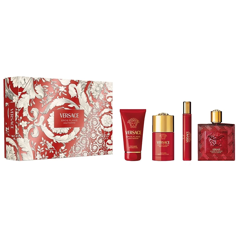 Coffret Versace Eros Flame 4pc