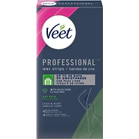 Veet® Professional™ Wax Strips, For Legs & Body, Dry Skin