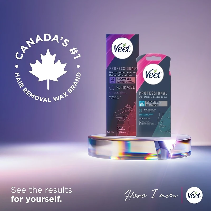 Veet® Professional™ Wax Strips, For Legs & Body, Dry Skin, With Almond Oil