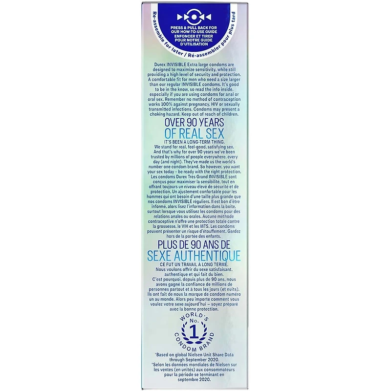 Condoms ultraminces Invisible XL