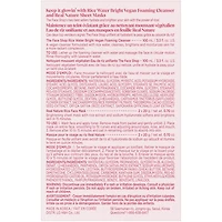 KEEP IT GLOWIN' with Rice Water Bright Vegan Foaming Cleanser and Face Mask Set