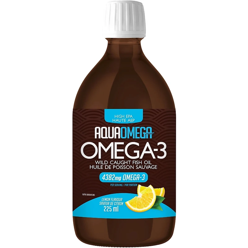AquaOmega Fish Oil High Potency EPA - Lemon
