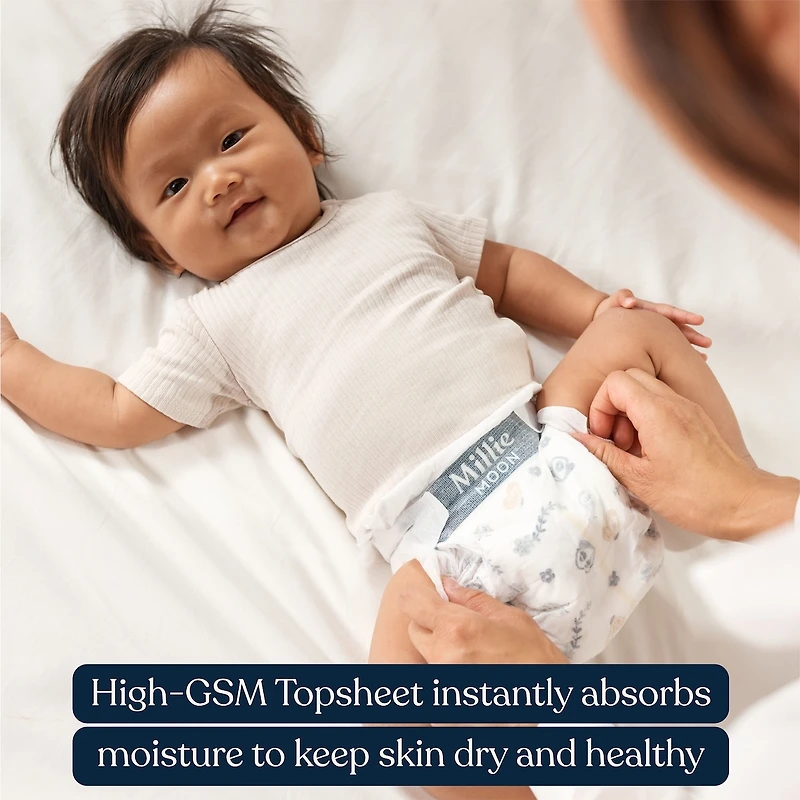 Millie Moon Luxury Diapers, Size 5, 64 Count