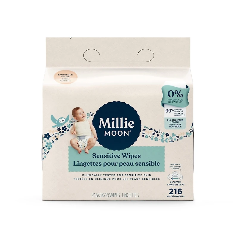 Lingettes sensibles Millie Moon