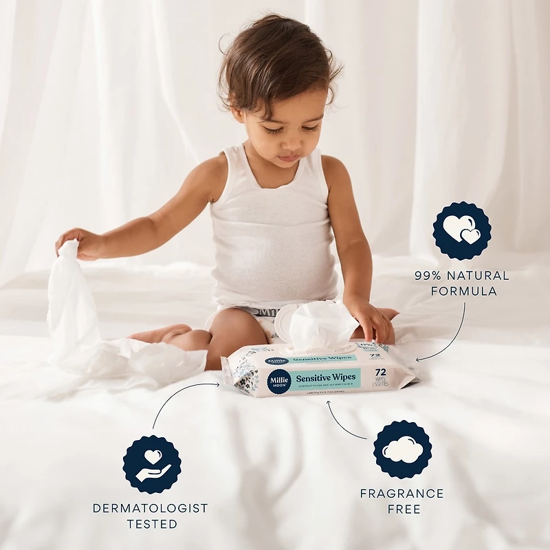 Lingettes sensibles Millie Moon