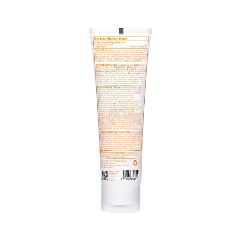 Crème solaire Thinkbaby à l'oxyde de zinc transparent SPF 30
