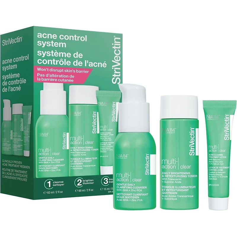 Multi-Action Clear acne control system