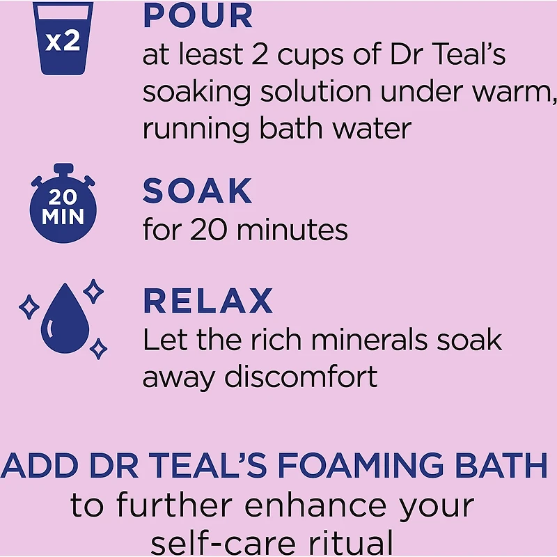Sel d'Epsom pur Bain de trempage, Sureau noir à la vitamine D et aux huiles essentialles