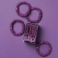 slip pure silk skinny scrunchies - maroon