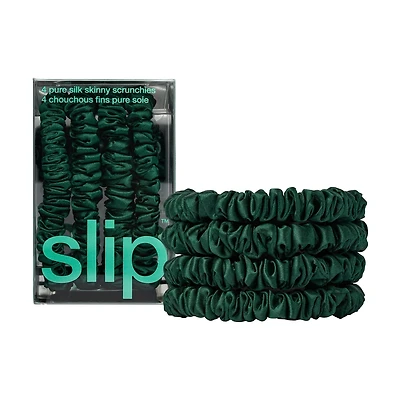 slip pure silk skinny scrunchies