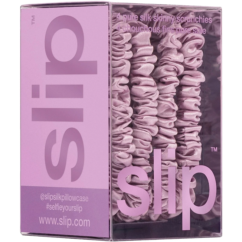 slip pure silk skinny scrunchies - wildflower