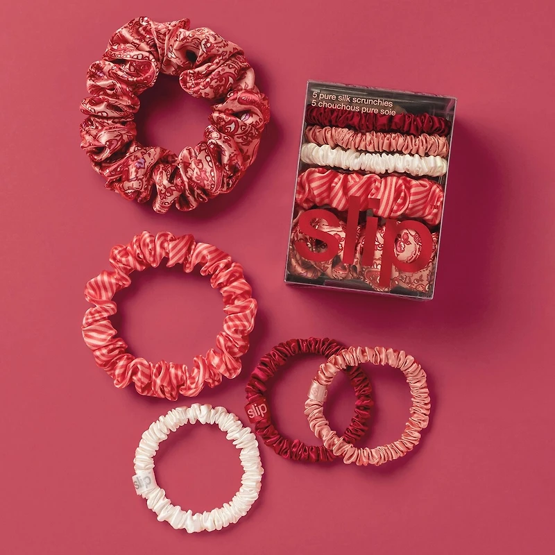 slip pure silk assorted scrunchies - harriet