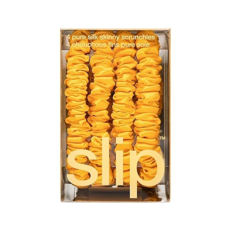 slip pure silk skinny scrunchies