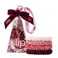 slip pure silk skinny scrunchie ornament - candy cane