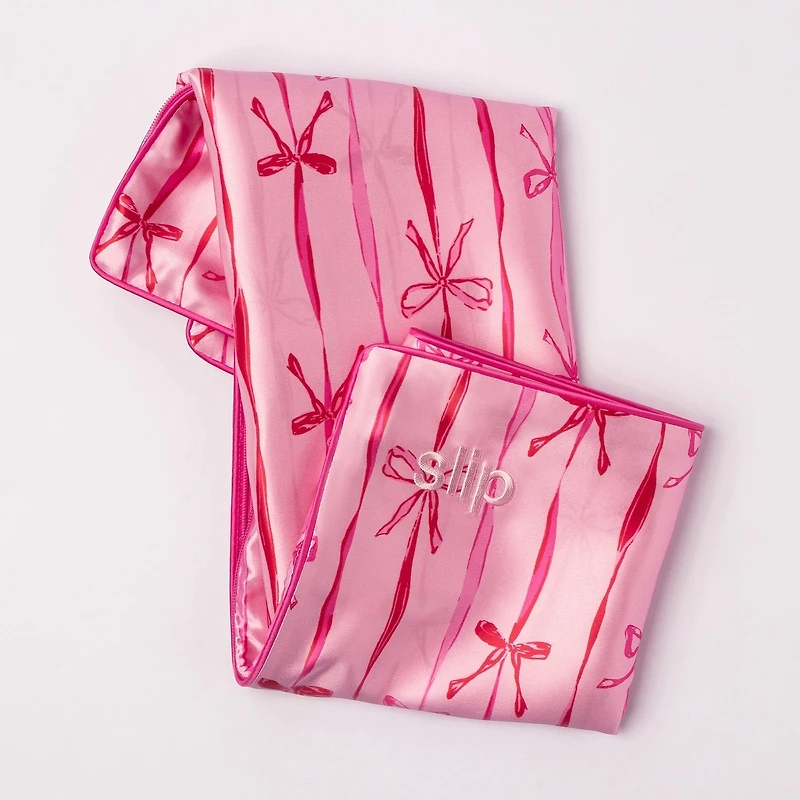 slip pure silk queen pillowcase - strawberry cupcake