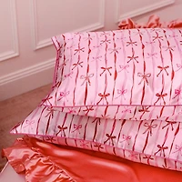 slip pure silk queen pillowcase - strawberry cupcake