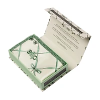 slip pure silk queen pillowcase with lace trim - wintergreen