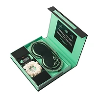 slip ensemble de soirée pyjama beauté pure soie avec ruban dentelle - rêves mentolés